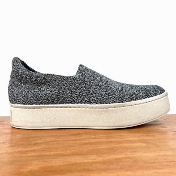 Vince Walsh Platform Women's 9M / 39 Sneakers Gray Marl Slip On Shoes Loafers - Picture 2 of 11